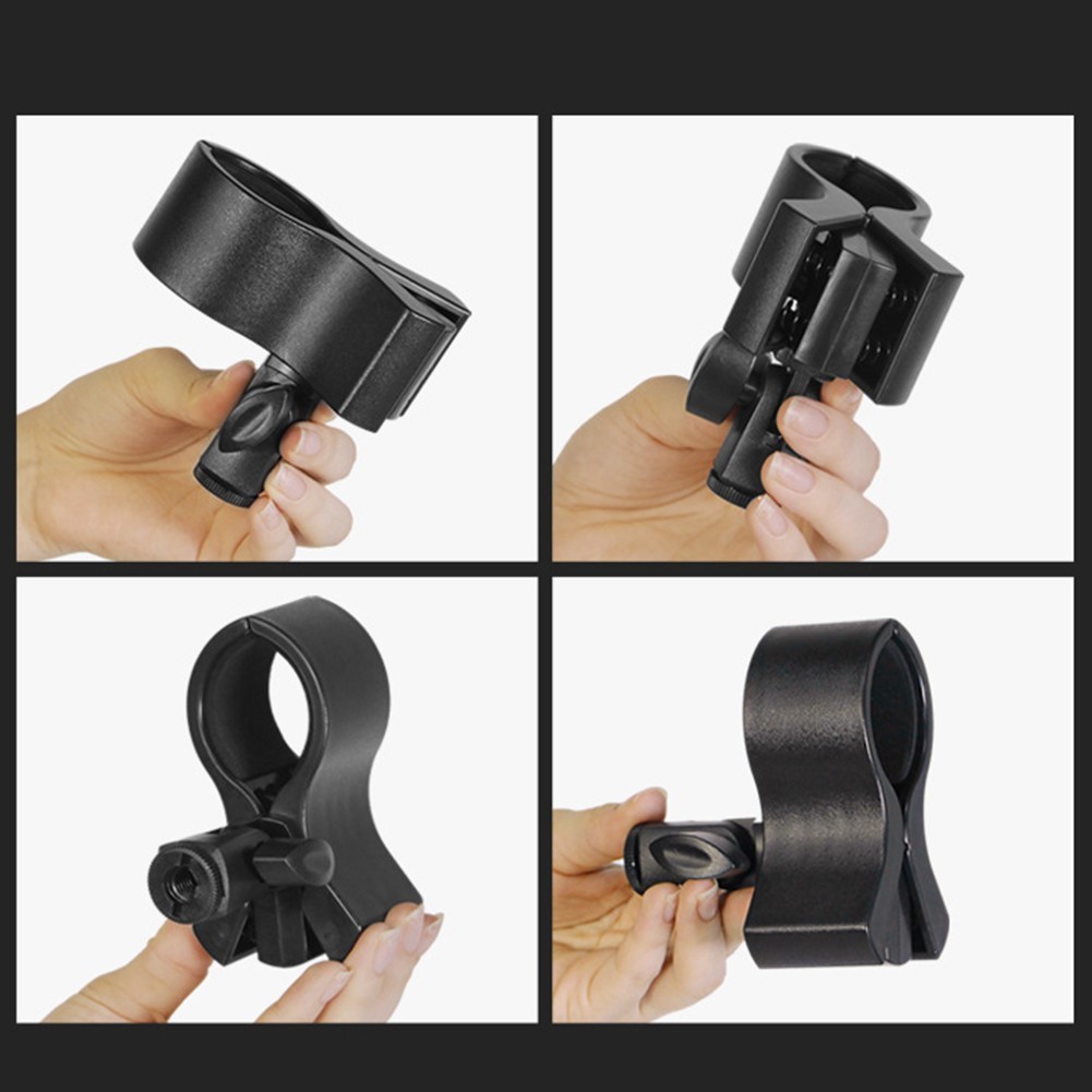 Sturdy Mic Clamp Holder for Various Microphone Types with Adjustable Angle