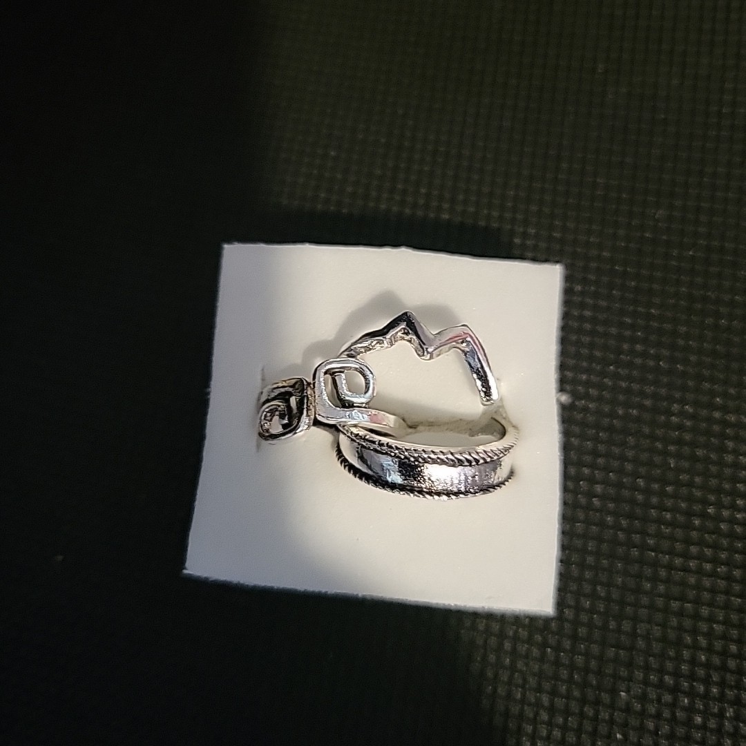 3 Piece Silver Tone Adjustable Toe Rings! Beautiful Summer Feet!