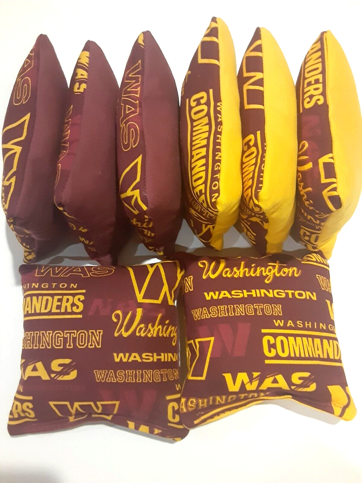 8 Cornhole Bag Set Corn Hole Toss Washington Commanders YW/WN