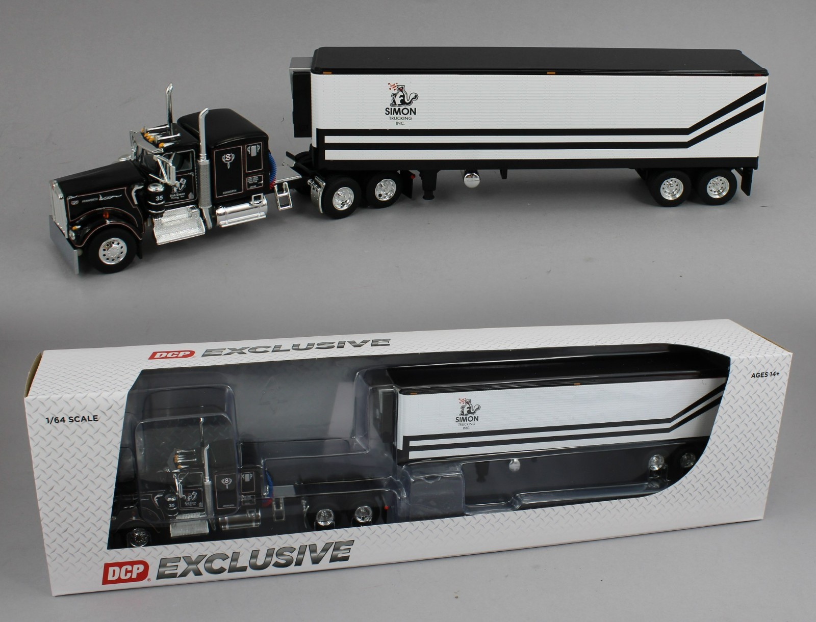 DCP 1:64 *DICK SIMON TRUCKING* Kenworth W900A w/Vintage Reefer Trailer *NIB*