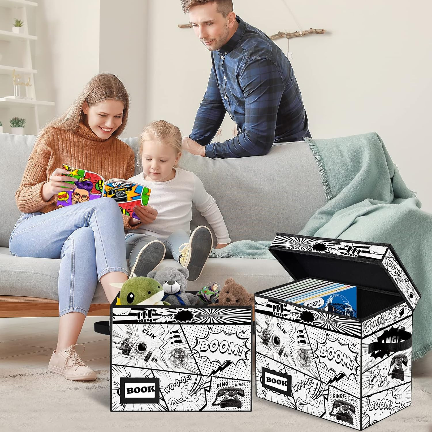 Collection Comic Book Storage Boxes, Protector Organizer 15.8" X 7.8" X 11.8" Co