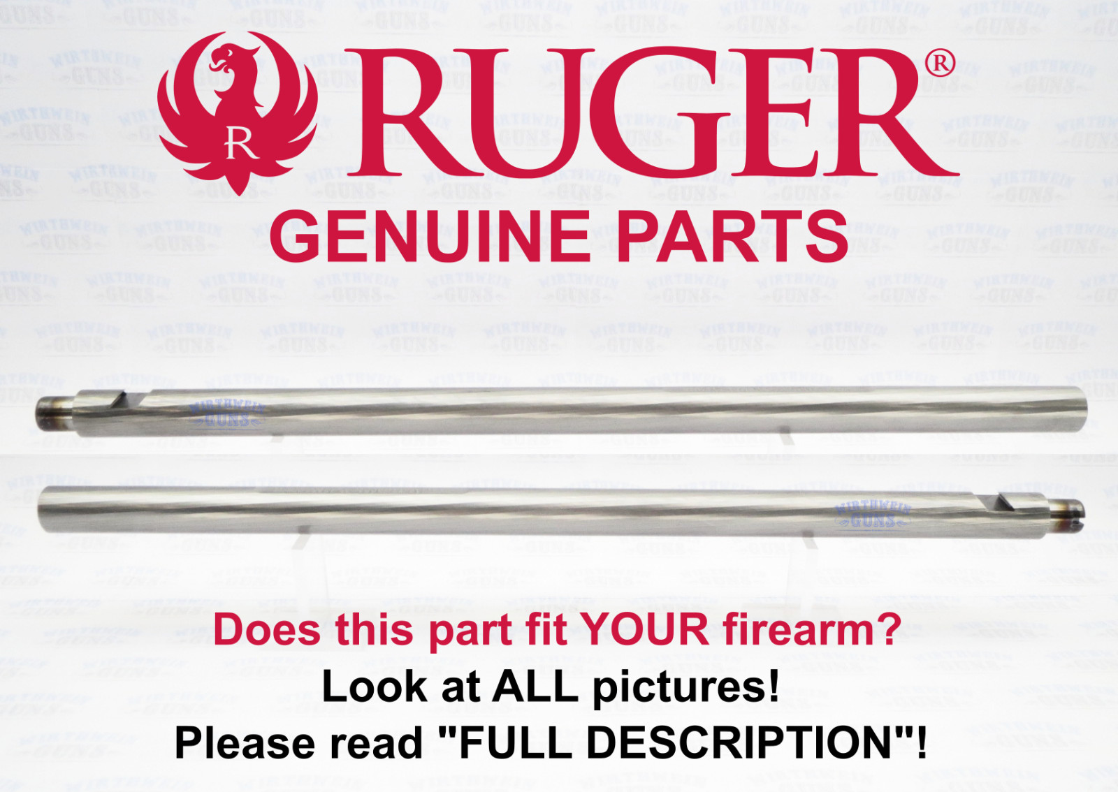 NEW RUGER 10/22 Rifle Stainless .920 BULL Target Barrel 20" Spiral HAMMER FORGED