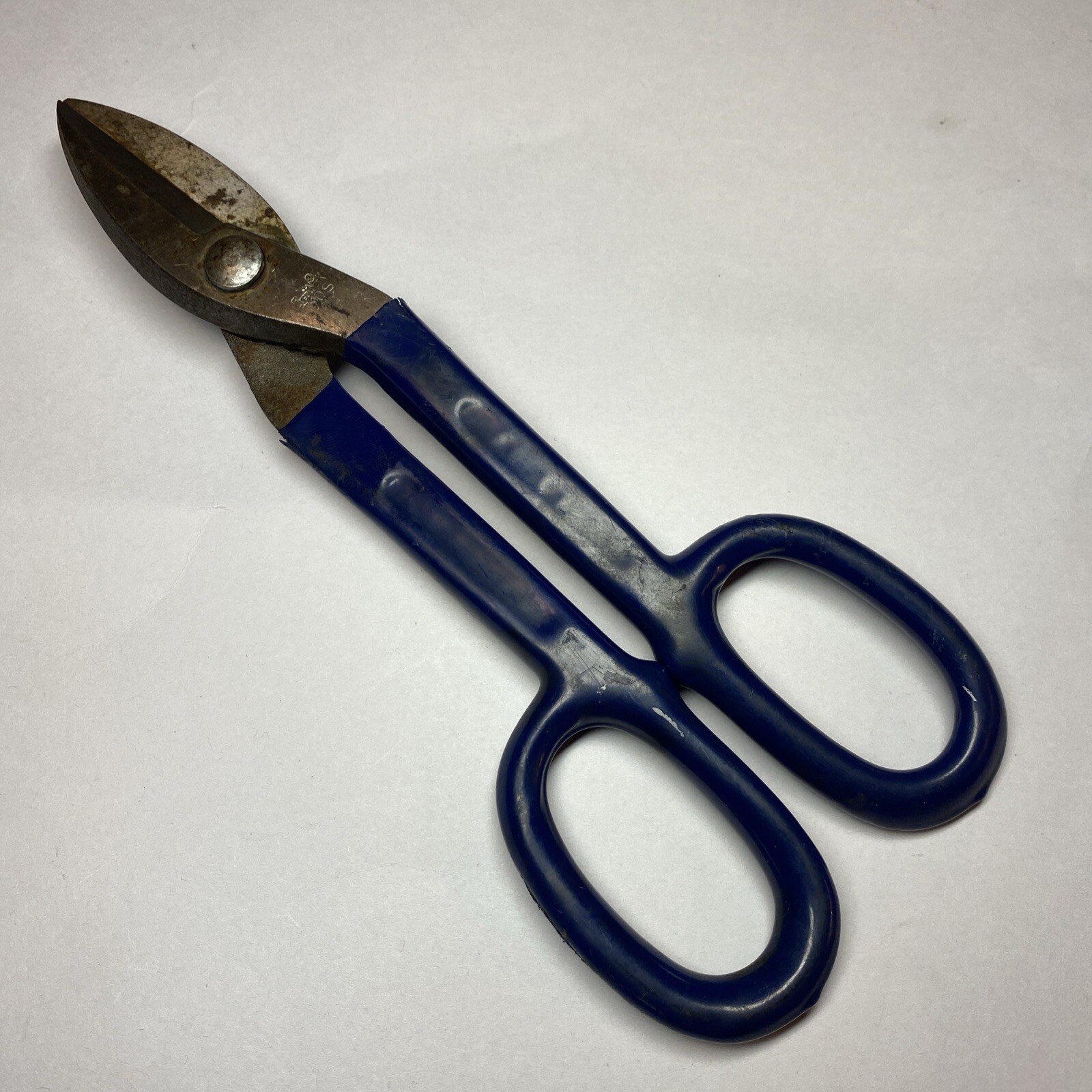 10” Great neck T10S Tin Metal Snips Cutters Good Condition Rubber Handles
