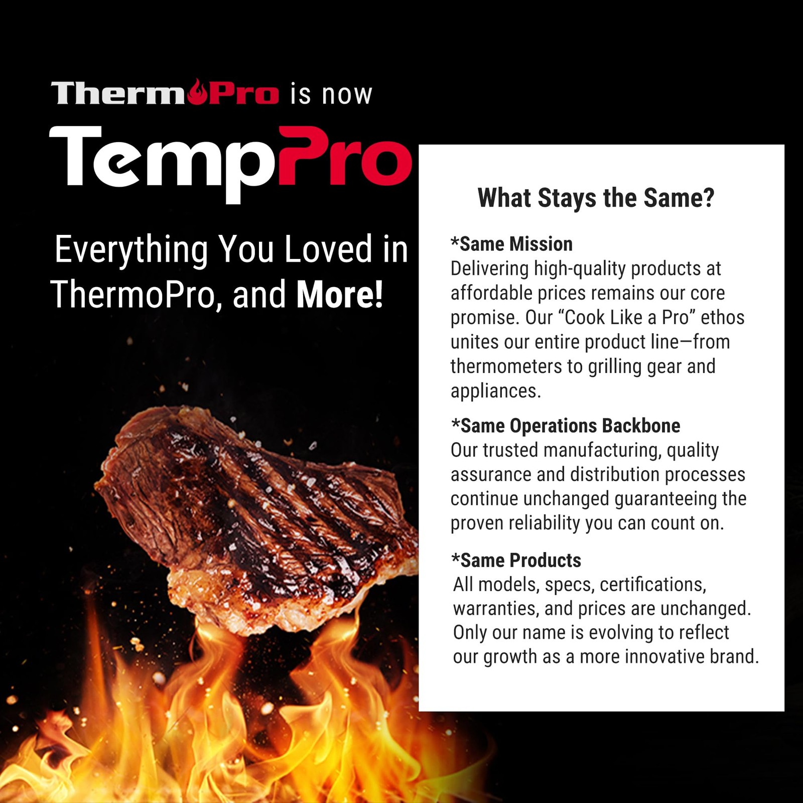 TempPro Digital Instant Read Meat Thermometer for Grilling, Medium, Orange
