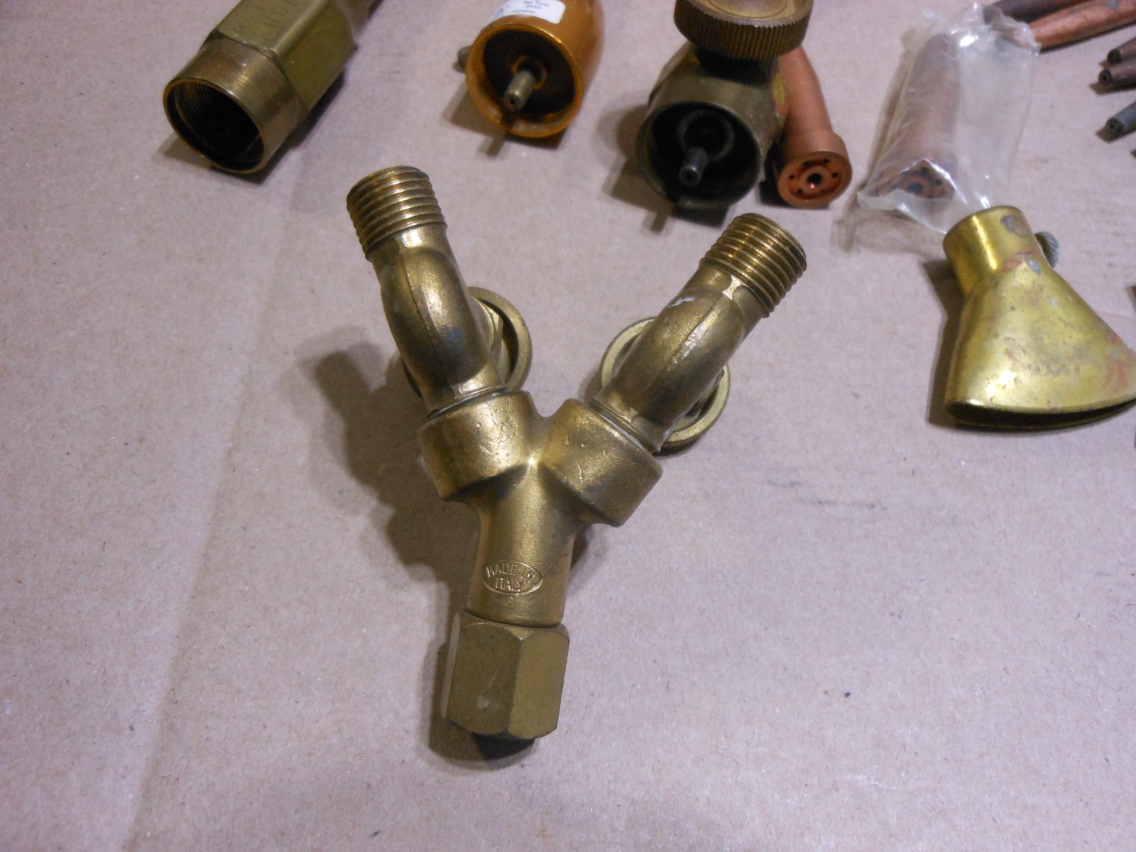 Lot of Torch Soldering Welding Parts Tips Valves - See pics