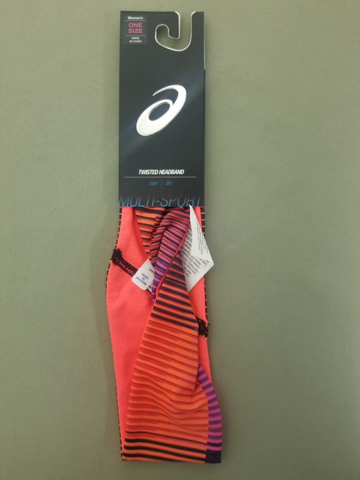 New Asics Womens Athletic Twisted Headband.
