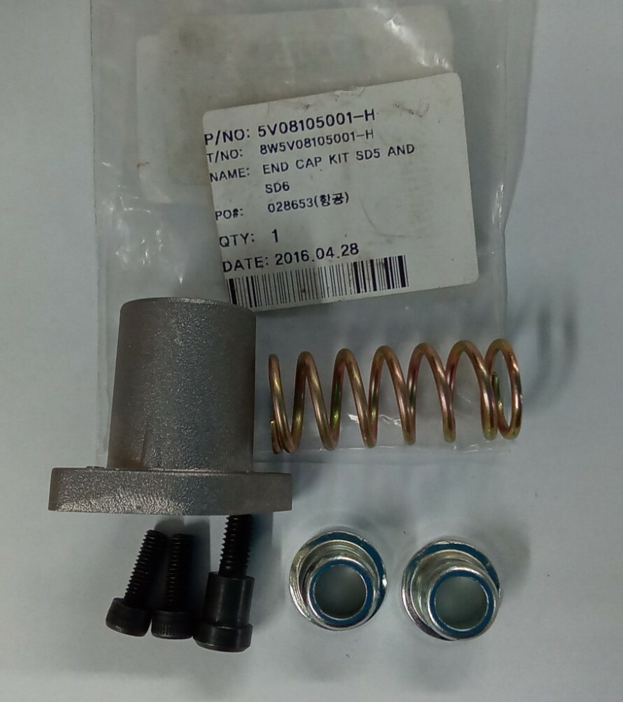 New Genuine KIOTI 5V08105001-H Backhoe End Cap Kit KB2365, KB2475, KB2485 SB2410