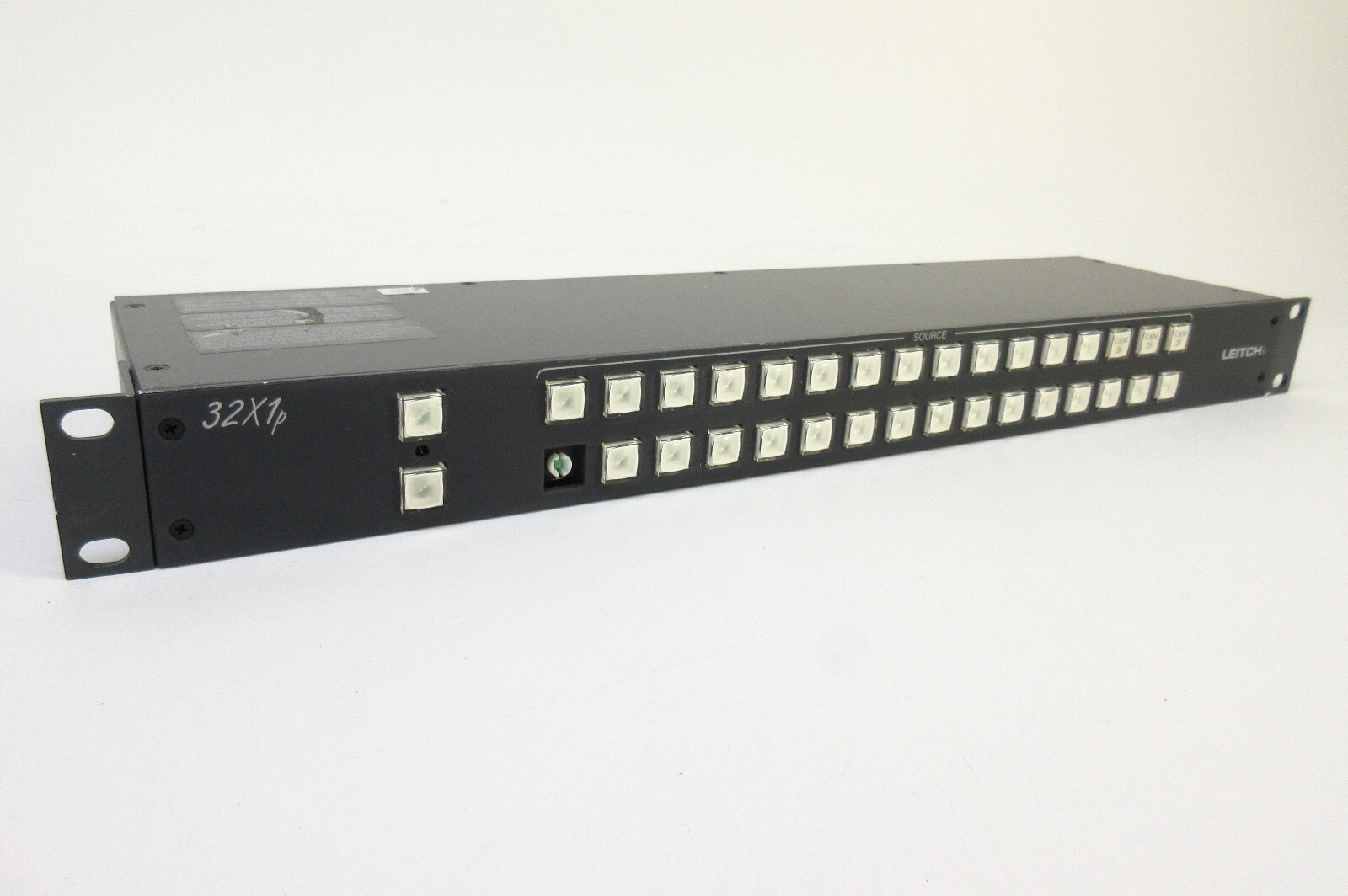 Leitch RCP-32X1P 1RU Remote 32x1 Programmable Push Button Switch Panel