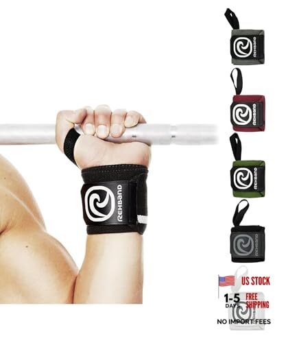 Wrist Wrap 1 Pair, Wrist Wraps Weightlifting, Training 18 inch, One Size Black