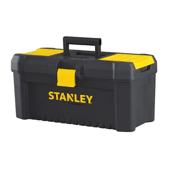 Durable Essential Tool Box  16 in 2.1 Gallon with Lid Organizers