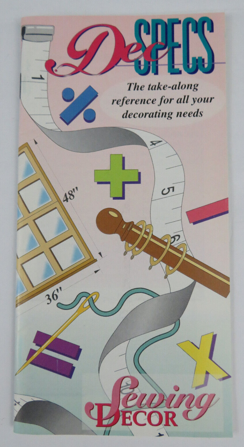 DEC SPECS Booklet from Sewing Decor - Charts Tips & Ideas on designing Home -Vtg