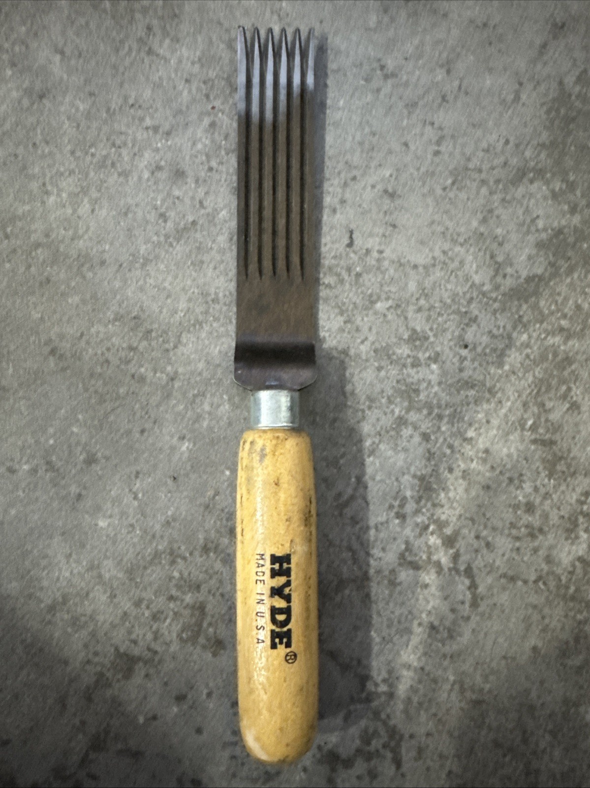 HYDE 65060 Industrial Hand Knife,Stiff,1",Steel 38HT18