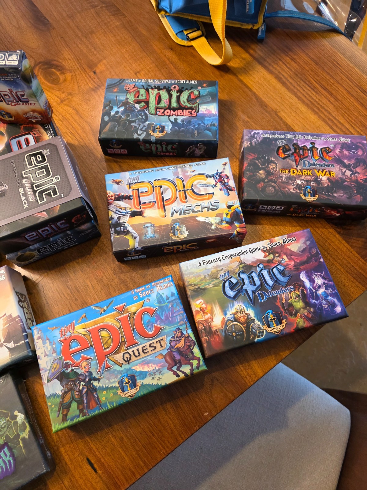 Tiny epic games massive collections w/ case and mats.
