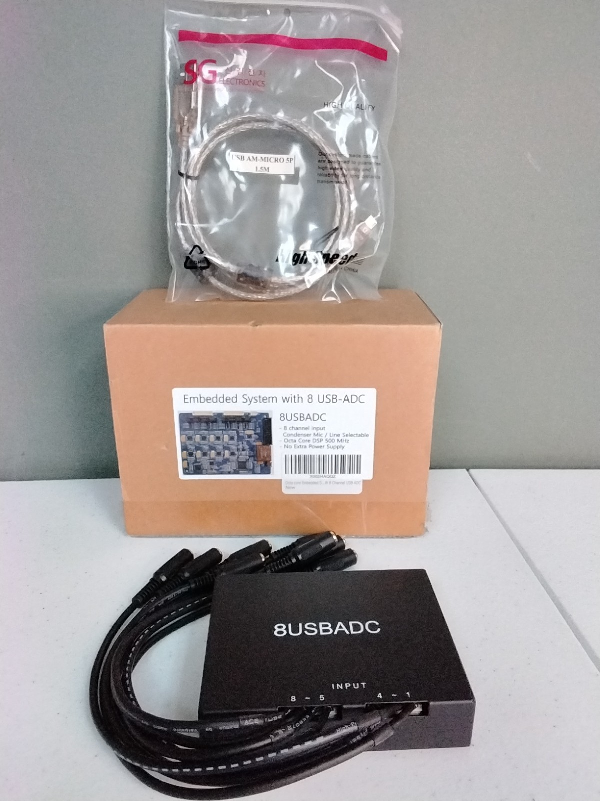 Wistar Octa Core Embedded System with 8 USB-ADC  8USBADC, 8 Channel Input