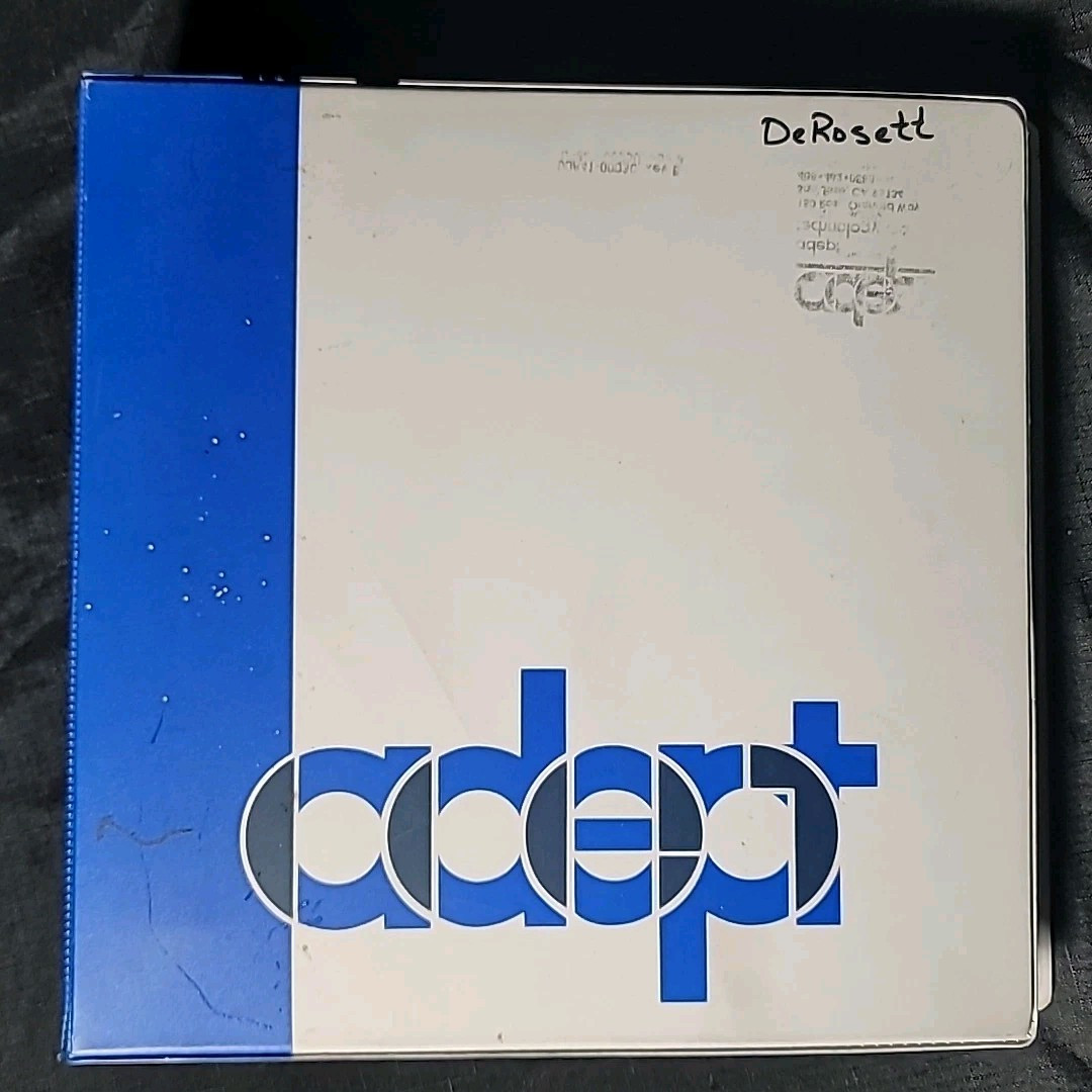 Adept Technology V+ Language Version 11.0 User's Reference Guide Binder 1994 V