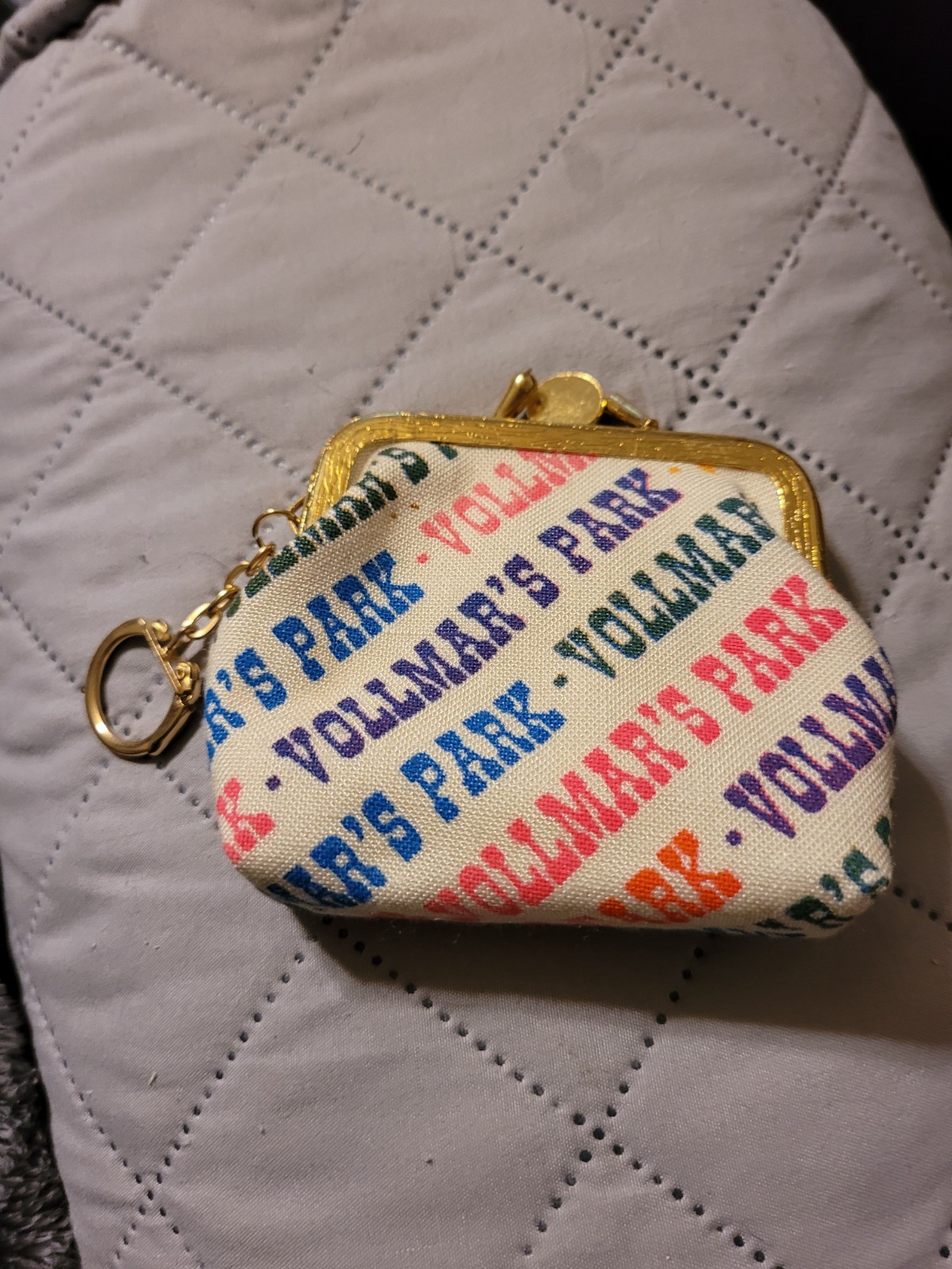 Vintage souvenir coin purse Rare Vollmars Park Ohio