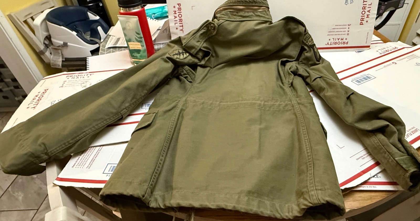 VINTAGE US ARMY SPECIAL FORCES - COLD WHETHER M-65 FIELD JACKET NICE!!
