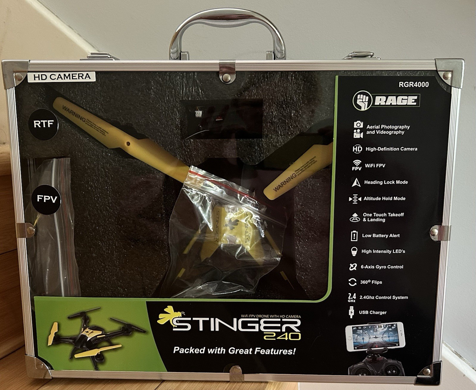 Rage Stinger Drone RGR 4000  Aerial Photo With HD Camera