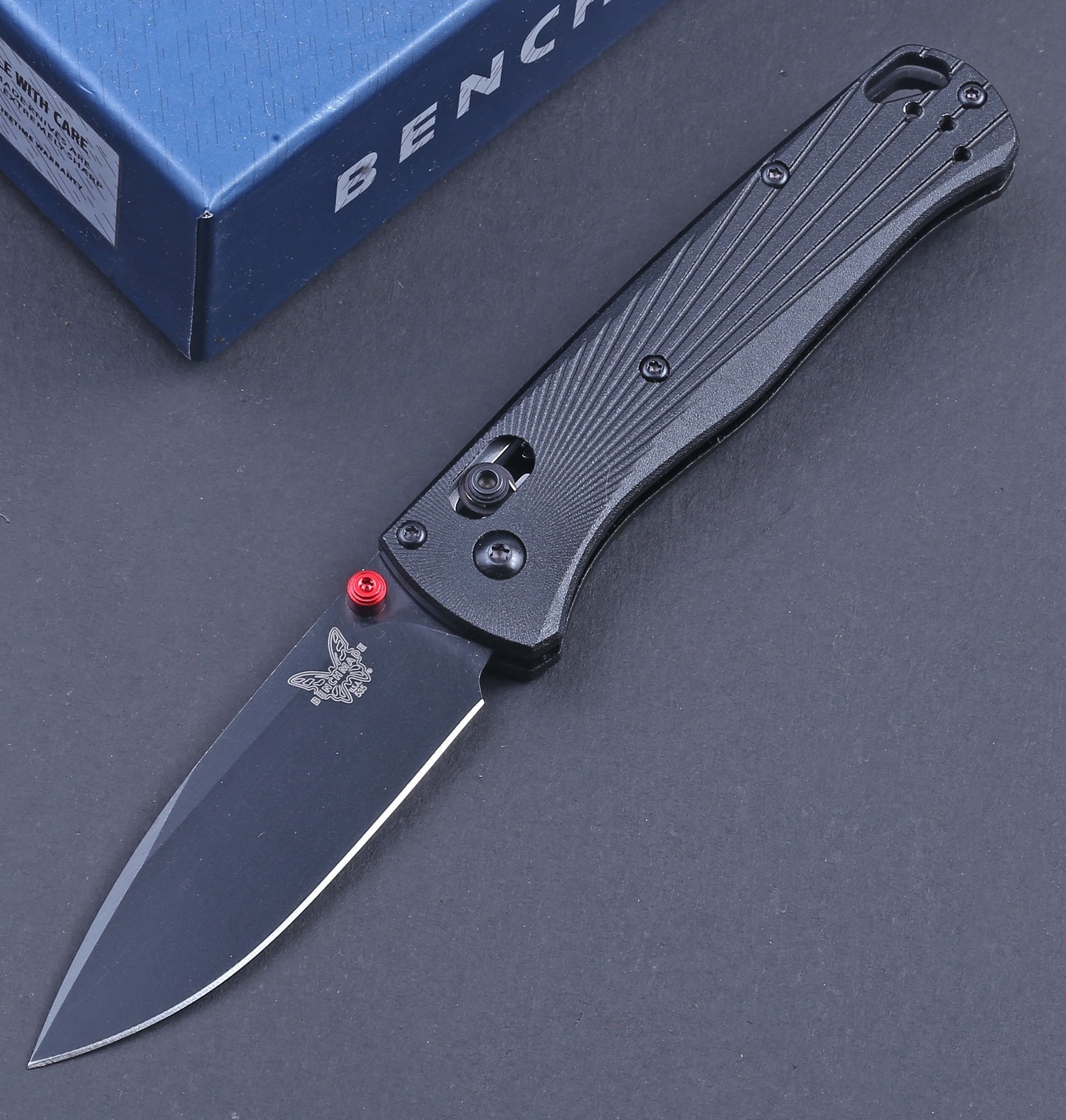 Black Color Aluminum Handle Light Weight Edc Folding Axis Lock Pocket Knife New