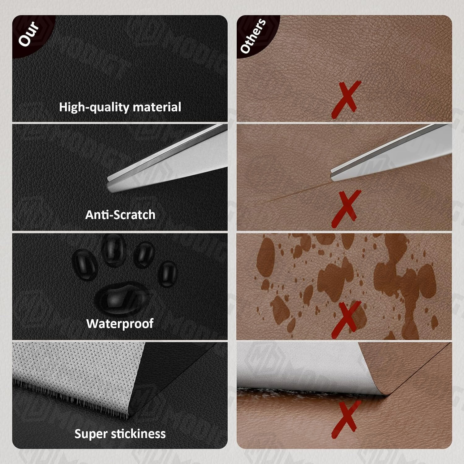 Leather-Repair-Patch Self-Adhesive Leather Refinisher-Cuttable Sofa Repair-Patch