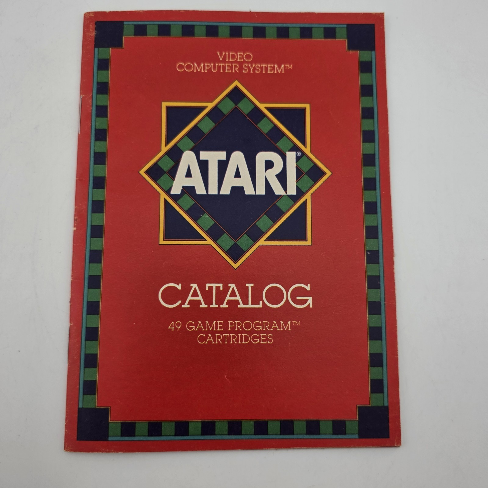 Original Vintage 1981 ATARI 2600 45 Video GAME PROGRAM CARTRIDGE CATALOG