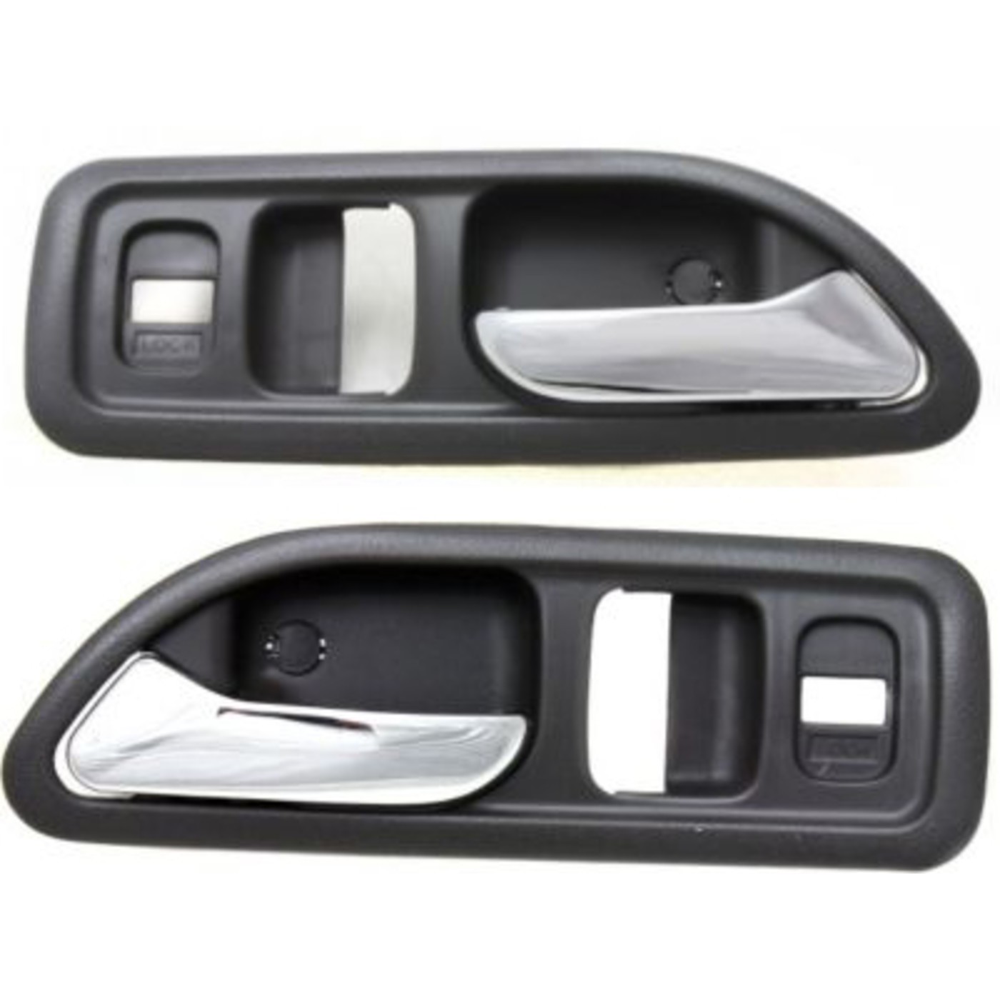 Door Handle Set For 1994-1997 Accord EX EX-R LX SE Chrome Gray Front Inner 2Pc