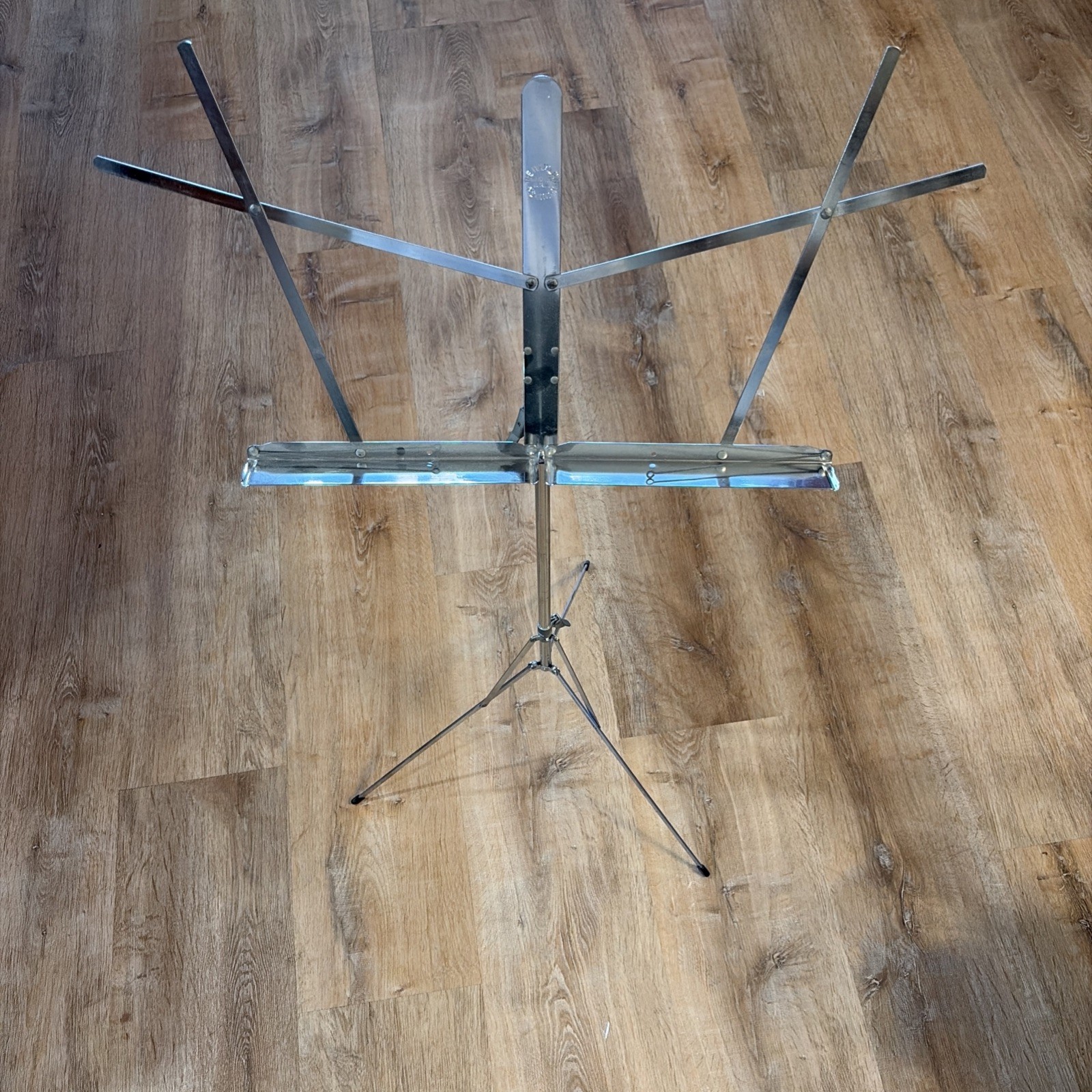 The Hamilton No 400-N Folding Chrome Music Stand Adjustable Height