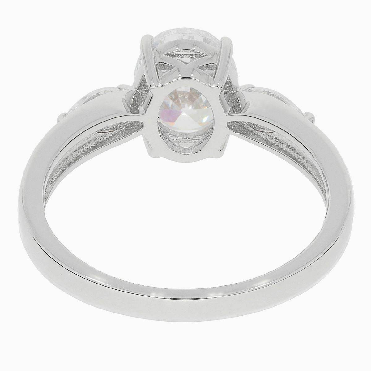 Sterling Silver Semi Mount Ring Setting OV 9X7mm