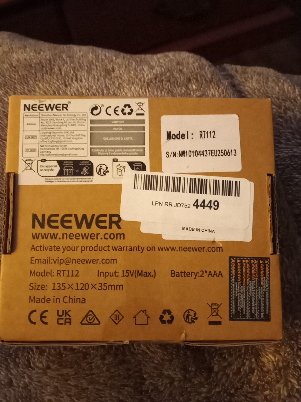 NEEWER RT112 TELEPROMPTER REMOTE FOOT SWITCH