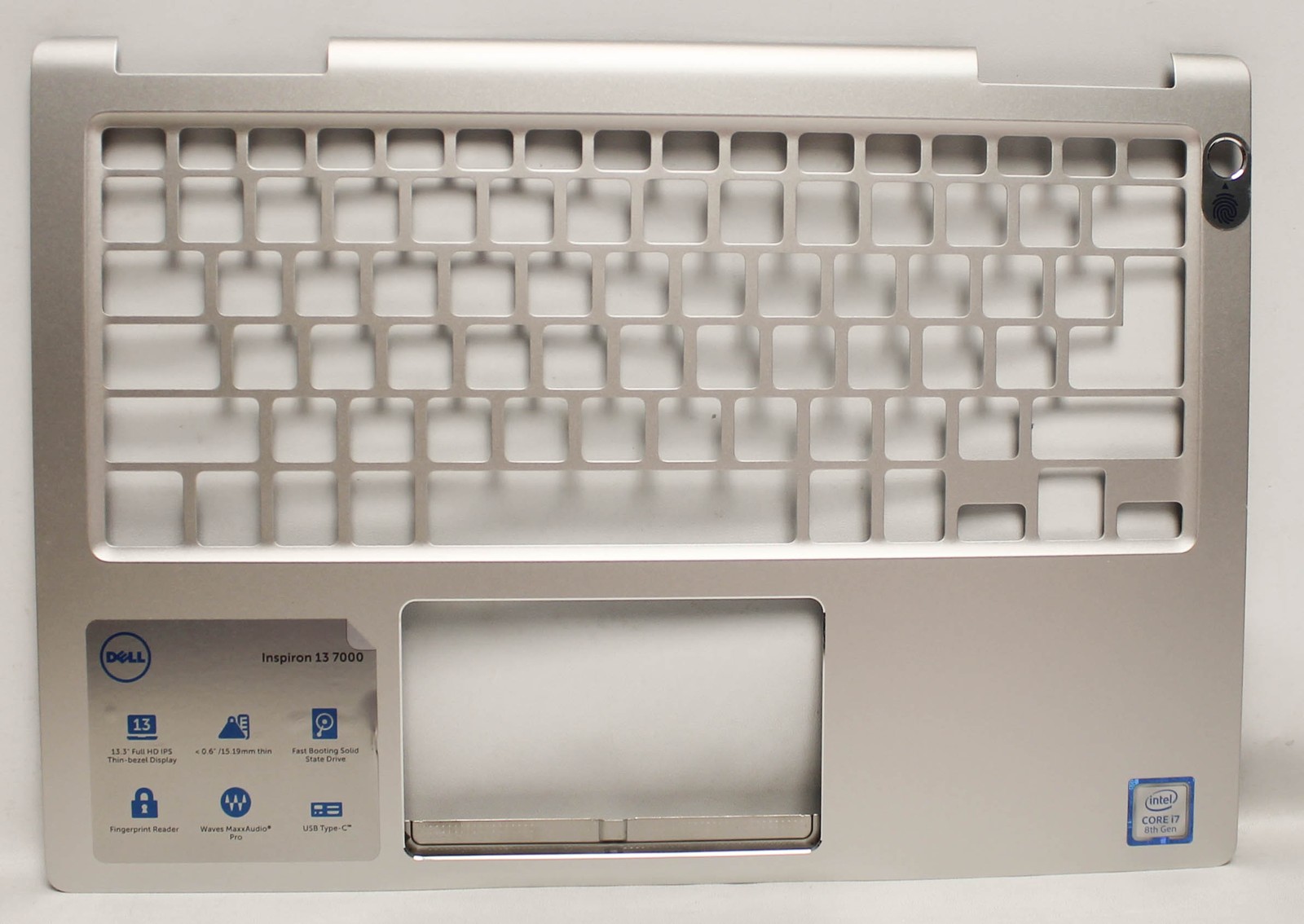 5RG29 DELL PALMREST TOP COVER INSPIRON 13-7370 SILVER SERIES "GRADE A"
