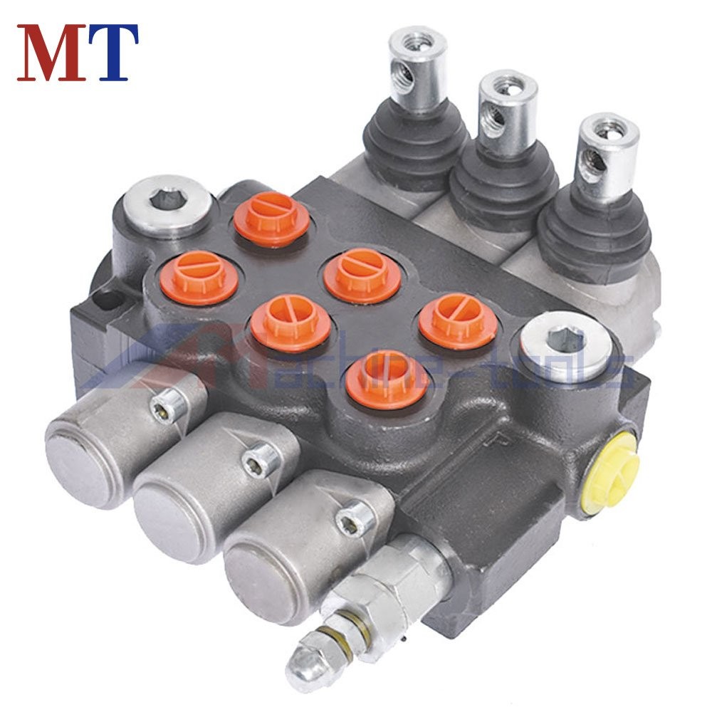 11 GPM Double Acting Adjustable 3-Spool Hydraulic Directional Control Valve