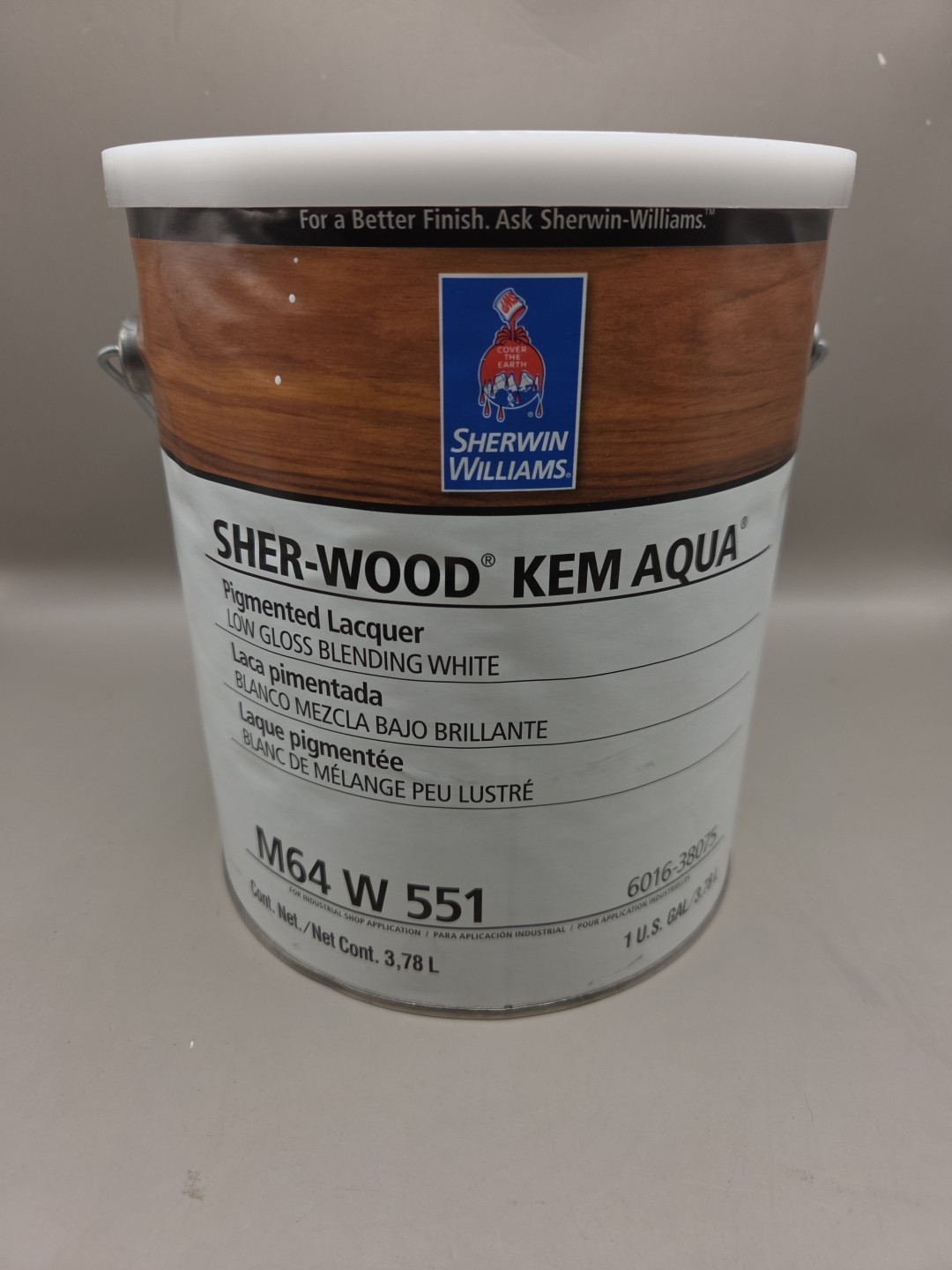 1 Gallon Sherwin Williams Sher-wood Kem AQUA LOW GLOSS BLENDING WHITE