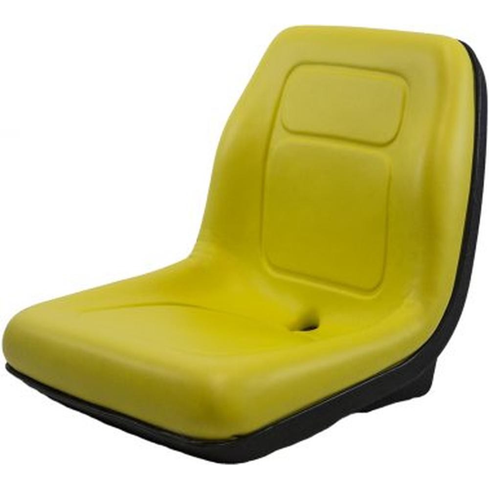 Ultra High-Back Seat Yellow Fits Riding Lawn Mowers Compact Tractors UTVs ZTRs