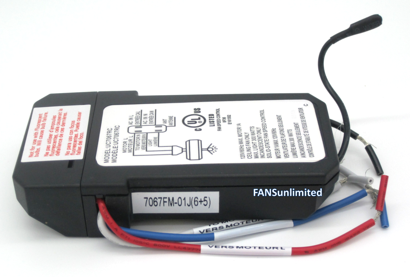 Emerson SW102 Replacement Ceiling Fan Wall Control Kit INCLUDES BATTERY