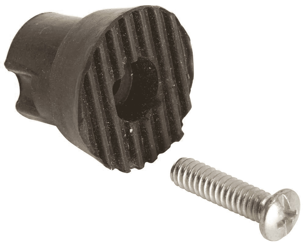 Prime-Line 901015-BNT Screw In Door Holder Tip Only w/ Screw 2 Packs(2 Per Pack)