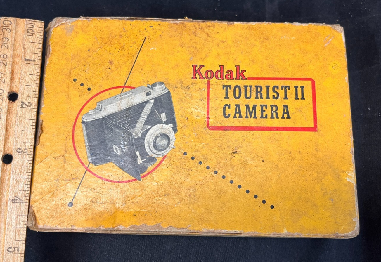 Kodak Tourist II Folding Camera In Original Box AA