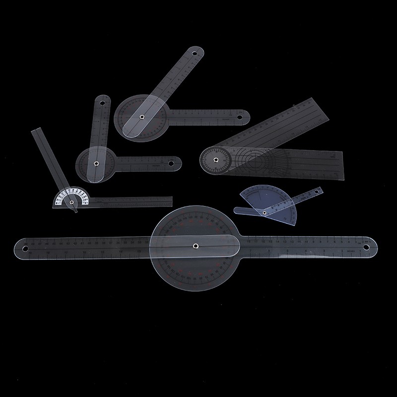 6Pcs/set Goniometer Joint Ruler Orthopedics Angle Rule Spinal Finger Angle R Jo