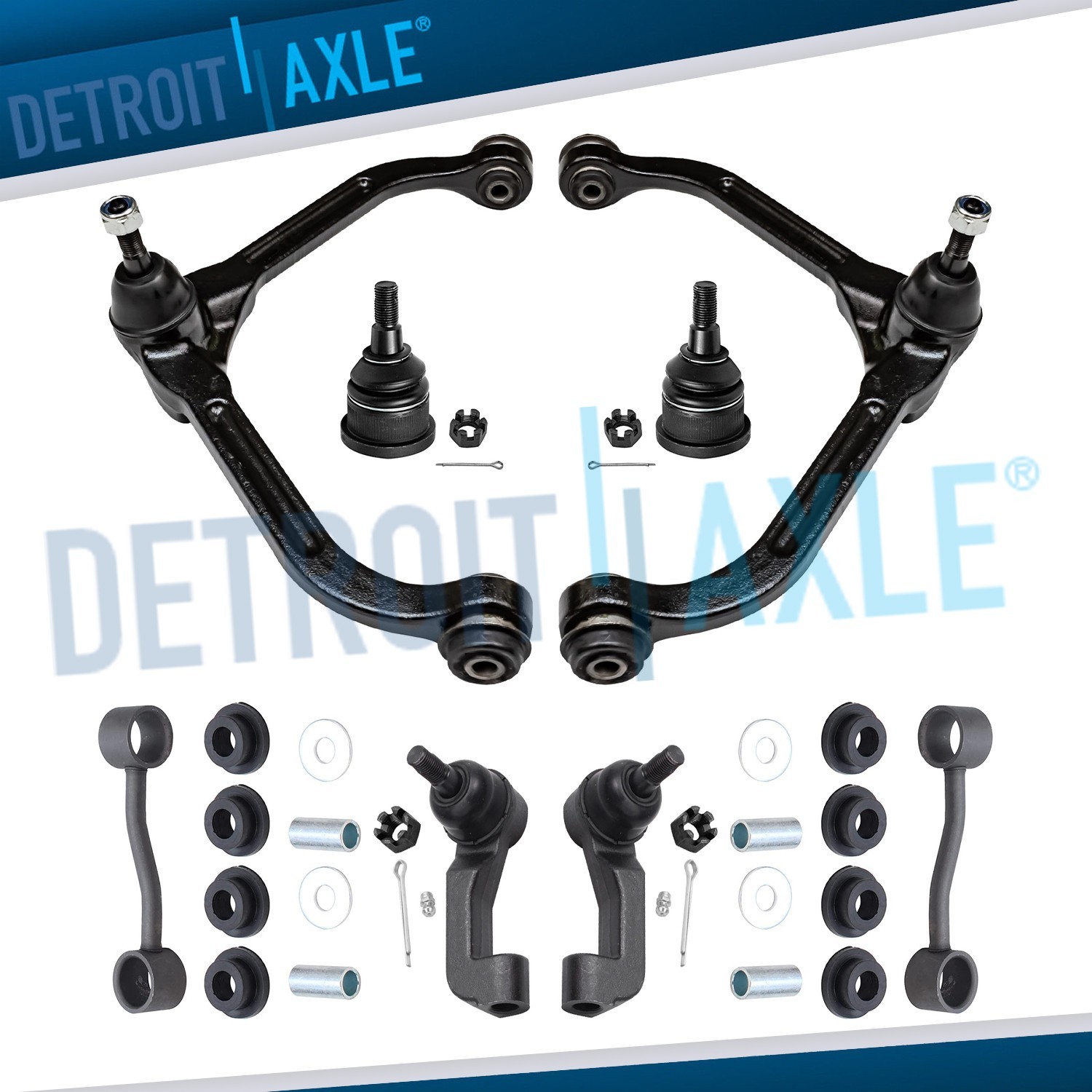 Front Upper Control Arms Lower Ball Joint Tierod for 2005 2006 2007 Jeep Liberty