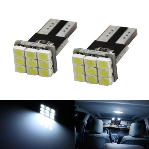 Xenon White 168 194 2825 T10 Wedge SMD LED Bulbs For Interior Map Dome Lights