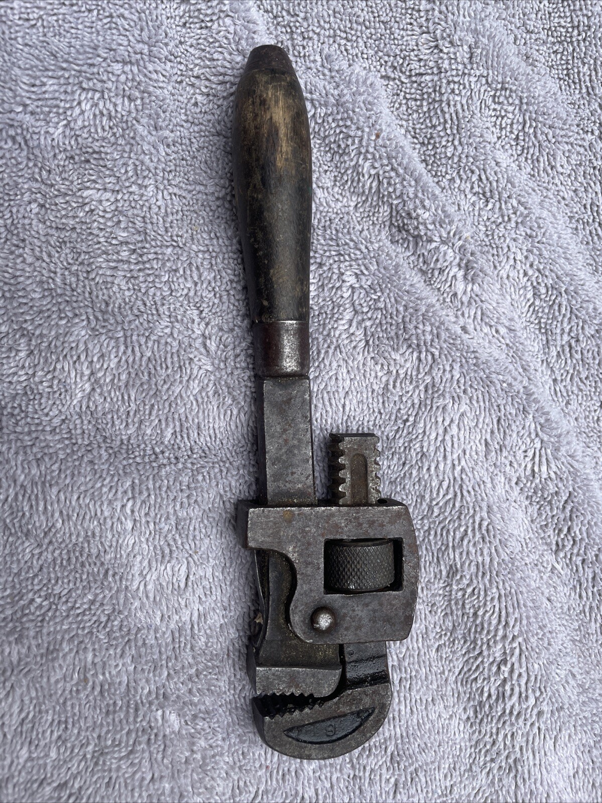 Monkey Wrench Wood Handle 7”
