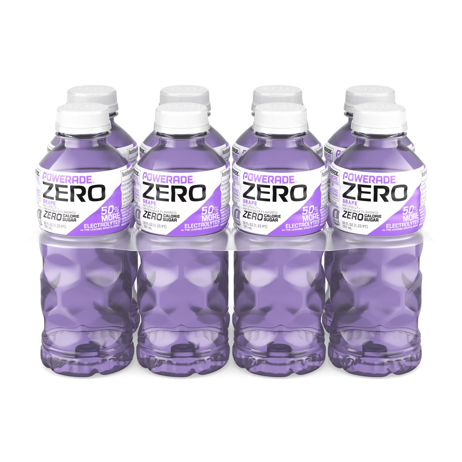 POWERADE Zero Sugar Grape Sports Drink 20 oz 8 Pack