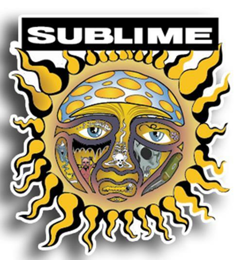 Sublime Main Logo  Logo Sticker / Vinyl Decal  | 10 Sizes!! TRACK