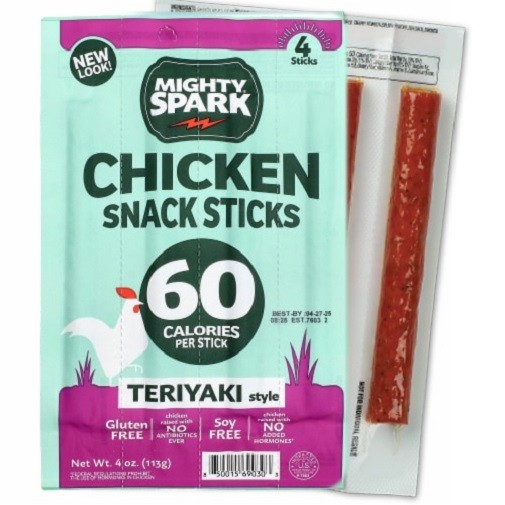 Mighty Sparks Chicken Snack Sticks Teriyaki