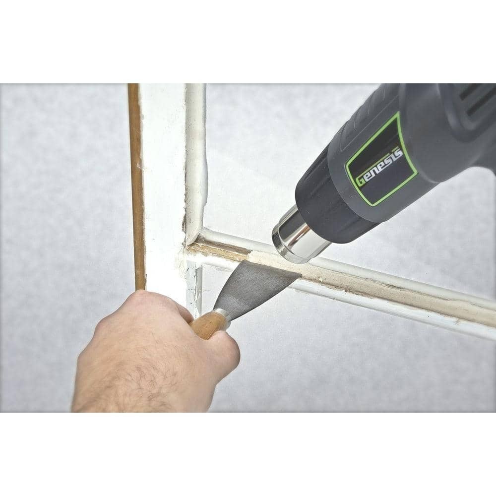 Genesis 12.5 Amp Dual Temperature Heat Gun 1500W High Low w/ 4 Nozzles