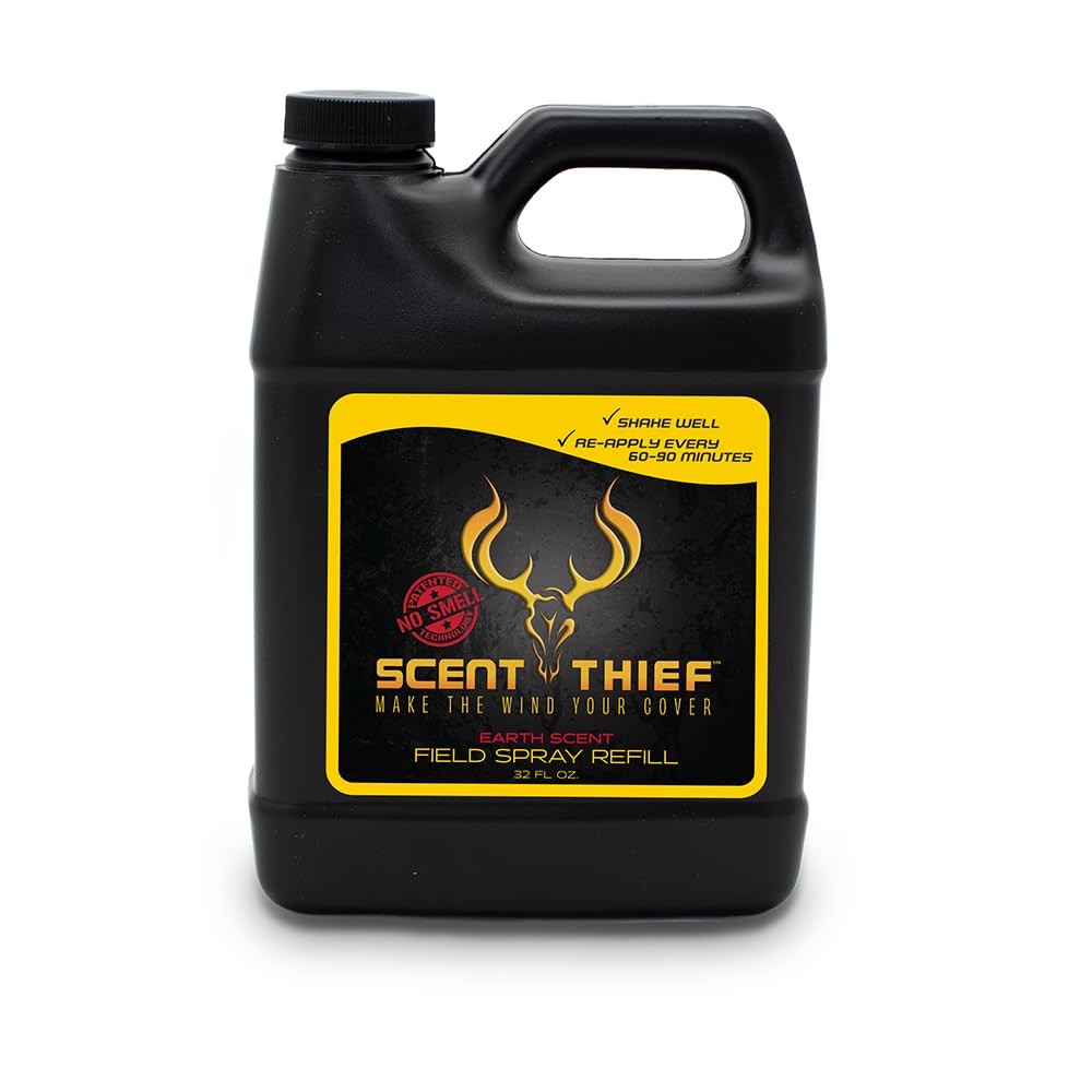 Scent Thief Deer Hunting Accessories 32oz. Field Spray 32 ounce refill, blue