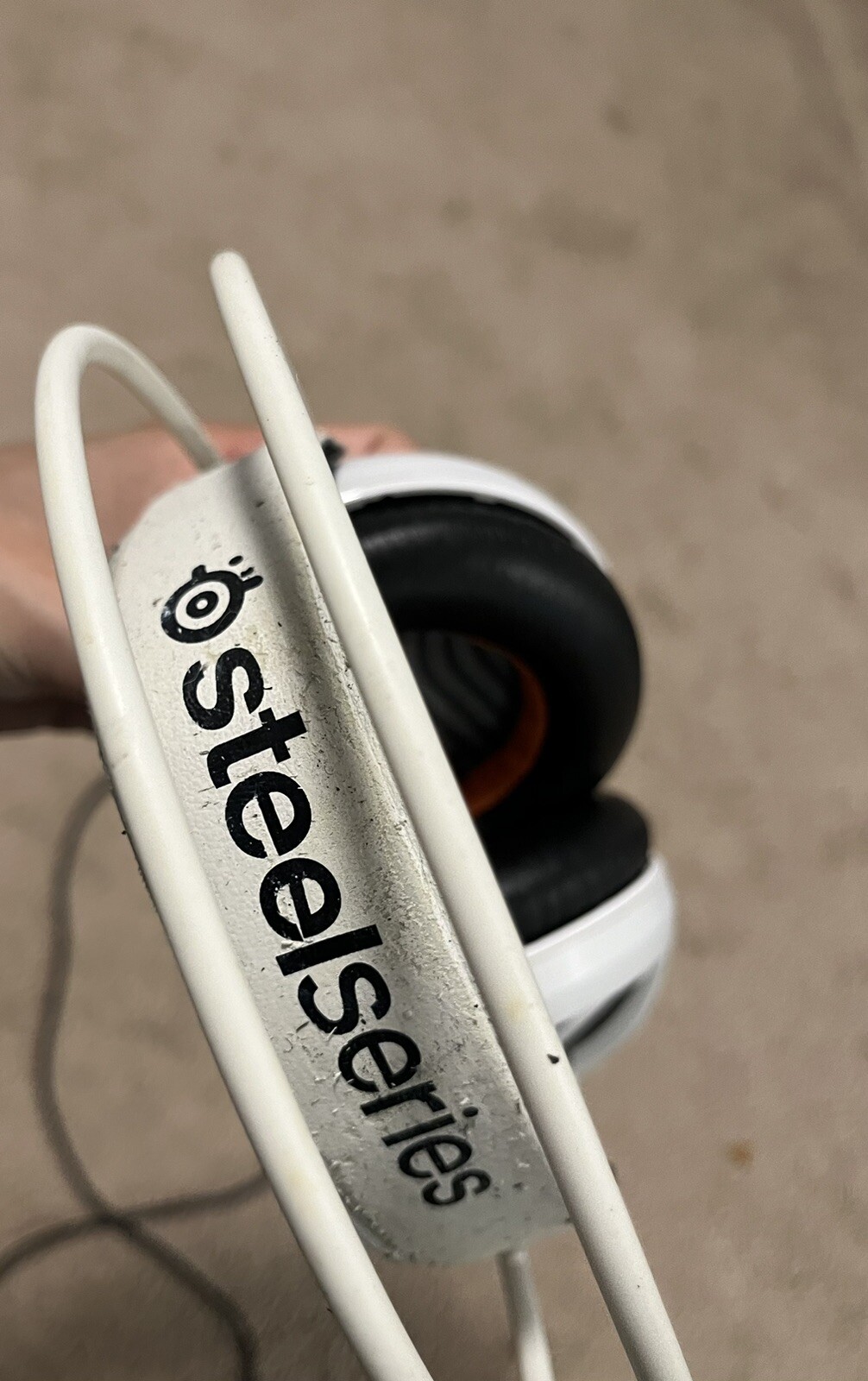 Steelseries Siberia 350 wired Headphones White Tested Works