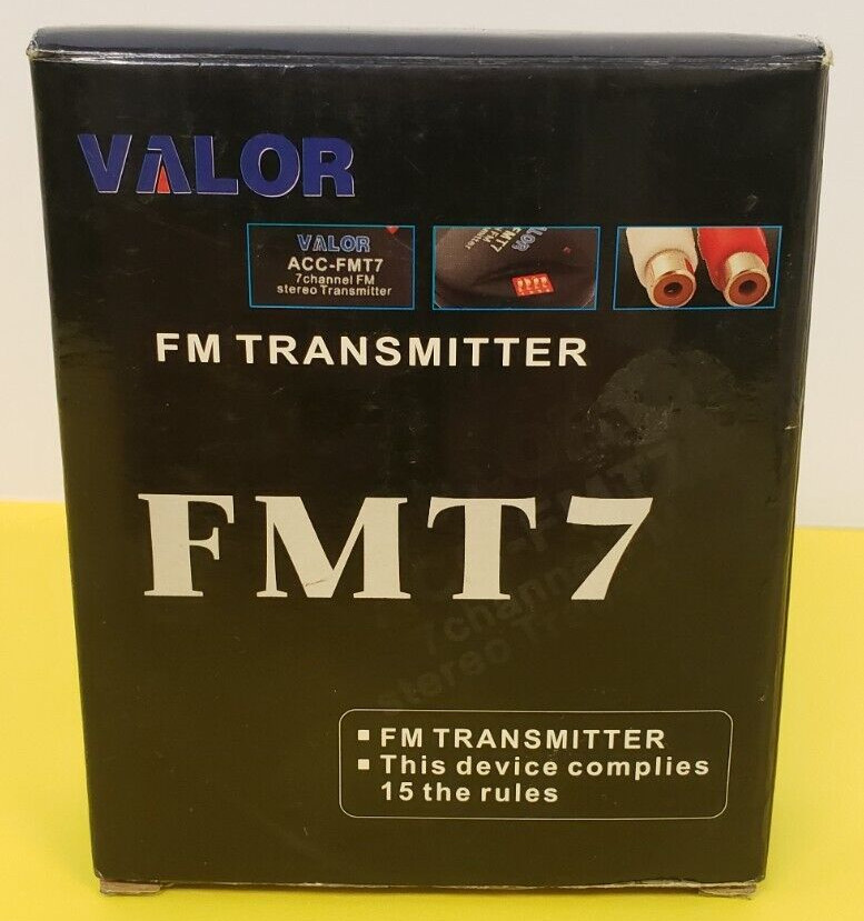 VALOR ACC-FMT7 (7 CHANNEL) FM TRANSMITTER AUDIO IMPUT 10K OHM