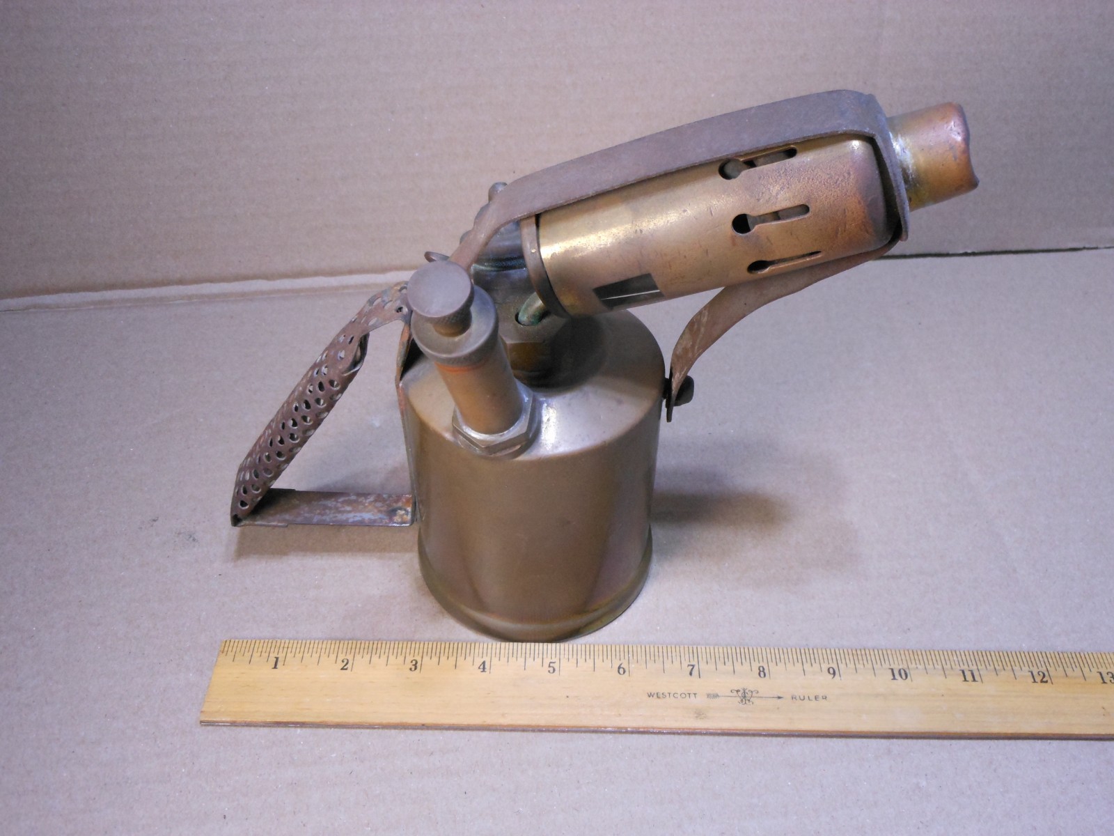 Vintage / Antique Brass Blow Torch Monitor British Made No. 26 Paraffin Only