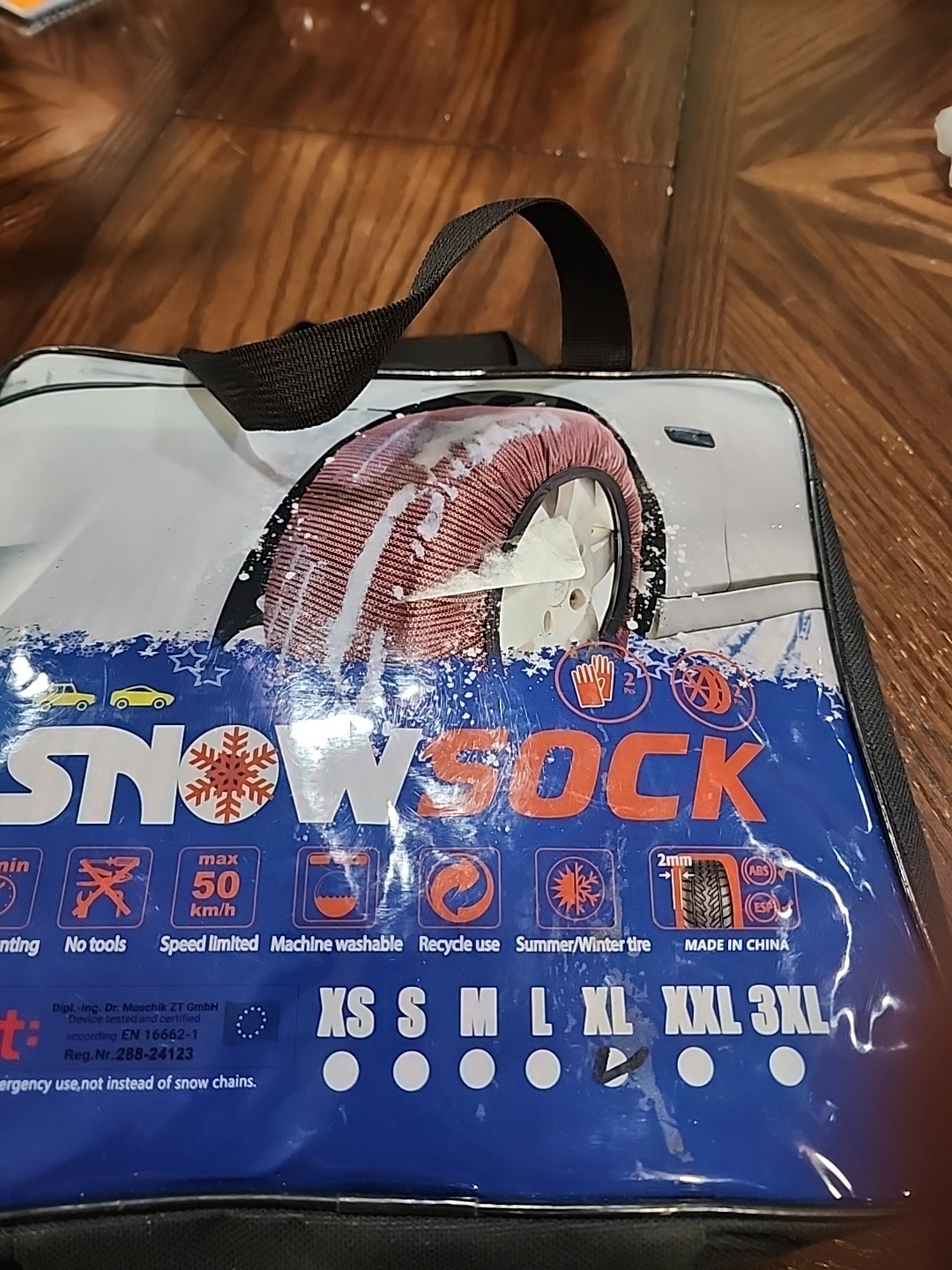 KANIYA Snow socks for tires EN 16662-1 Approved Car XL Size Open Box