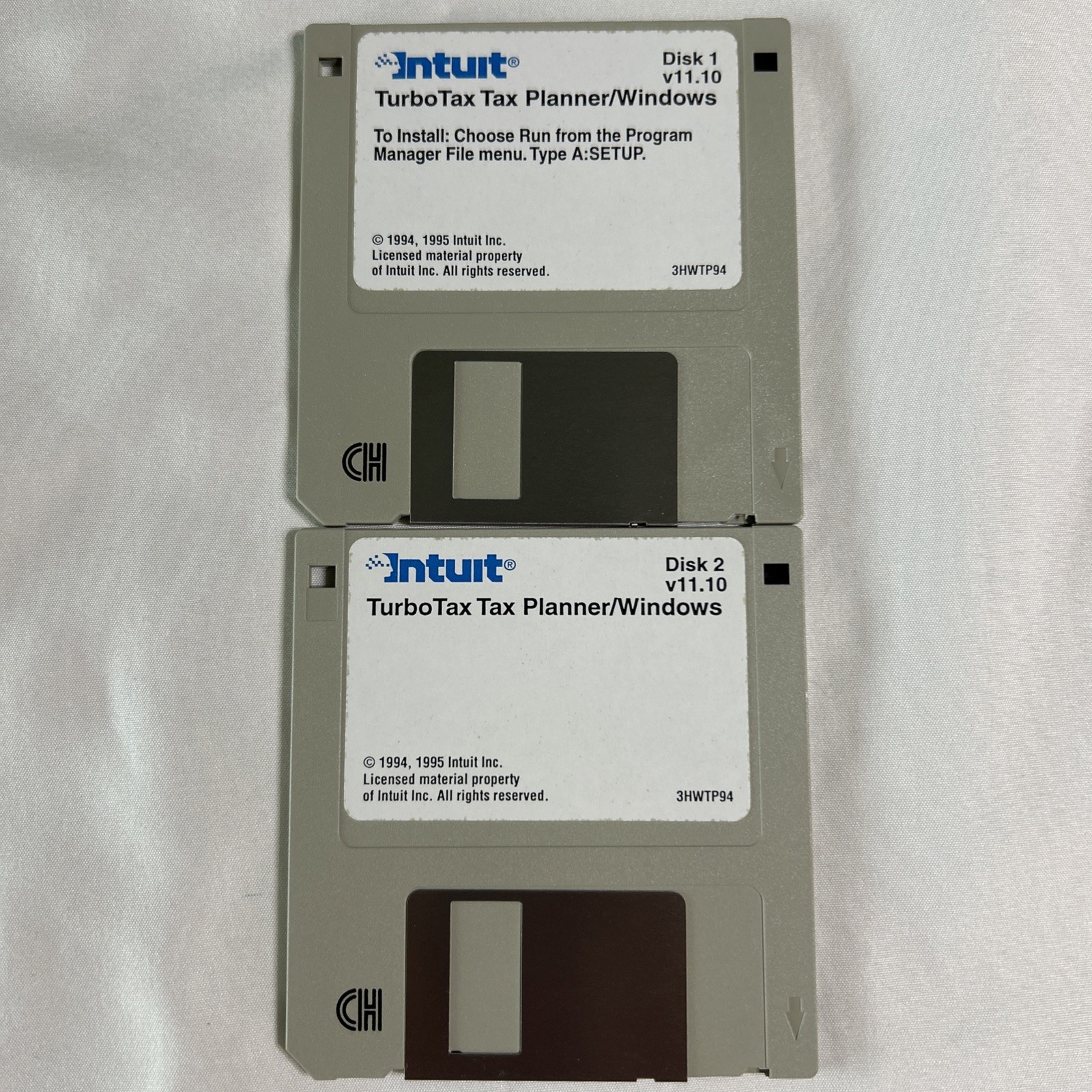Intuit TurboTax Tax Planner for Windows v11.10 – 2‑Disk Set – 3.5" Floppy - 1994